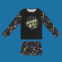 Conjunto Menino BGR Malha Splash Camiseta e Sunga Boxer UV50 Tamanho:6Cor:Igual da foto Conjunto Menino BGR Malha Splash Camiseta e Sunga Boxer UV50 Tamanho:6Cor:Igual da foto