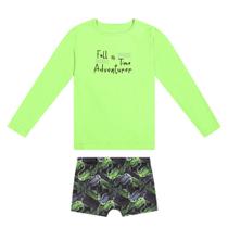 Conjunto Menino BGR UV50+ Camiseta Poliamida Sunga Boxer Din Tamanho:8Cor:Igual da foto