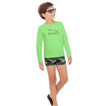 Conjunto Menino BGR UV50+ Camiseta Poliamida Sunga Boxer Din Tamanho:8Cor:Igual da foto