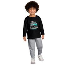 Conjunto Menino Blusa e Calça Moletom Peluciado Estampa Carro Preto/Mescla - Kyly