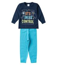 Conjunto Menino Blusa Longa E Calça Select Azul