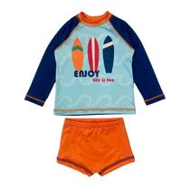 Conjunto Menino Blusa Sunga Juvenil Praia Natação Piscina