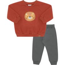 Conjunto Menino Blusão Malha Soft Pulla Bulla Ref. 50169 Conjunto Menino Blusão Malha Soft Pulla Bulla Ref. 50169
