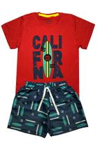 Conjunto Menino California Vermelho Ser Menor