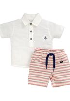 Conjunto Menino Camisa Bermuda Anjos Baby