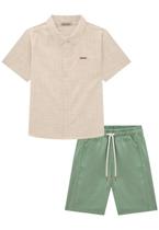 Conjunto Menino Camisa Bermuda Lucboo Conjunto Menino Camisa Bermuda Lucboo