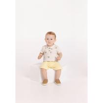 Conjunto Menino Camisa e Bermuda Croche Alakazoo Ref. A0053 Conjunto Menino Camisa e Bermuda Croche Alakazoo Ref. A0053