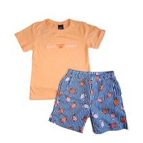 Conjunto Menino Camisa e Bermuda Good Vibes