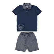 Conjunto menino camisa polo bermuda airplane marlan Conjunto menino camisa polo bermuda airplane marlan
