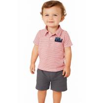 Conjunto Menino Camisa Polo e Shorts - Infantil / conforto bebê Conjunto Menino Camisa Polo e Shorts - Infantil / conforto bebê