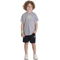 Conjunto menino camiseta bermuda cotelê serelepe Conjunto menino camiseta bermuda cotelê serelepe