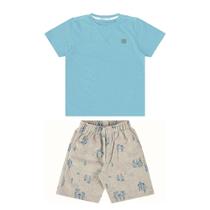 Conjunto menino camiseta bermuda veleiros ioluig!