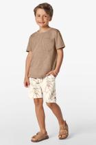 Conjunto Menino Camiseta Bolso Bermuda Estampada Trick Nick