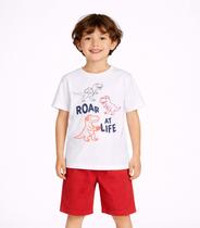 Conjunto Menino Camiseta E Bermuda Select Marrom