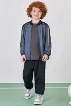 Conjunto Menino Corta Vento em Nylon Estampado Luc.Boo Conjunto Menino Corta Vento em Nylon Estampado Luc.Boo