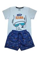 Conjunto Menino Deep Scuba Azul Claro Ser Menor