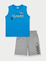 Conjunto Menino Game Azul Abrange Conjunto Menino Game Azul Abrange