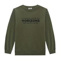 Conjunto Menino Infantil Blusão Manga Longa e Calça Jogger em Moletom Pelúcia VERDE/ PRETO -LucBoo