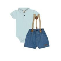 Conjunto Menino Infantil e Suspensório Pulla Bulla Ref. 50572