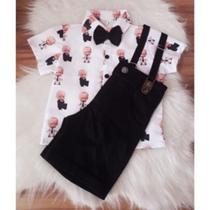 Conjunto Menino Infantil Luxo Temático O Poderoso Chefinho RF03 +Bermuda Preta Conjunto Menino Infantil Luxo Temático O Poderoso Chefinho RF03 +Bermuda Preta