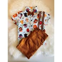 Conjunto Menino infantil Luxo Temático Rei Leão RF02