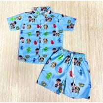 Conjunto Menino Infantil Mauricinho Bento e Totó Conjunto Menino Infantil Mauricinho Bento e Totó