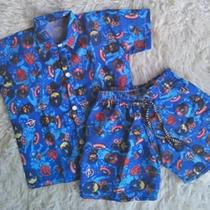 Conjunto Menino Infantil Mauricinho Capitão América RF02 Conjunto Menino Infantil Mauricinho Capitão América RF02