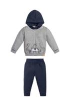 Conjunto Menino Jaqueta e Calça Moleton Felpado Boca Grande Cor:MesclaTamanho:3 Conjunto Menino Jaqueta e Calça Moleton Felpado Boca Grande Cor:MesclaTamanho:3