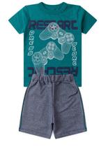 Conjunto Menino Juvenil Gamer-Bem vestir.