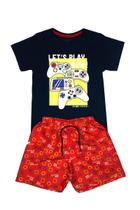 Conjunto Menino Lets Play Marinho Ser Menor