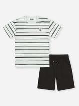 Conjunto Menino Listrado Preto Kippos Conjunto Menino Listrado Preto Kippos