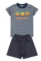 Conjunto Menino Listras Smile-Bem Vestir.
