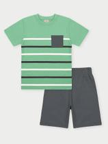 Conjunto Menino Listras Verde Abrange Conjunto Menino Listras Verde Abrange