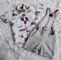 Conjunto menino Luxo Temático Safari Rf06 +Bermuda Conjunto menino Luxo Temático Safari Rf06 +Bermuda