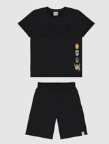 Conjunto Menino Marvel Meia Malha E Moletinho Malwee Kids Preto 6 Conjunto Menino Marvel Meia Malha E Moletinho Malwee Kids Preto 6