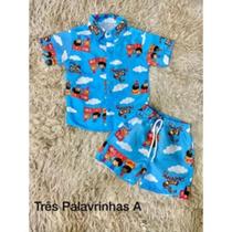 Conjunto Menino Mauricinho 3 Palavrinhas Conjunto Menino Mauricinho 3 Palavrinhas