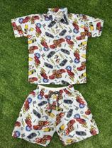 Conjunto Menino Mauricinho carro mcqueen rf03