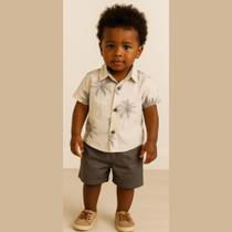 Conjunto Menino Mauricinho Elegante Em Linho Look Social Infantil Conjunto Menino Mauricinho Elegante Em Linho Look Social Infantil