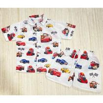 Conjunto Menino Mauricinho Temático Carros Branco Conjunto Menino Mauricinho Temático Carros Branco