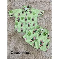 Conjunto Menino Mauricinho Temático Cebolinha Conjunto Menino Mauricinho Temático Cebolinha
