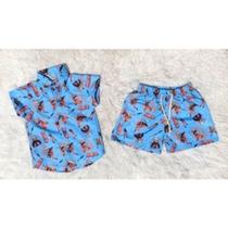 Conjunto Menino Mauricinho Temático Naruto RF02 Conjunto Menino Mauricinho Temático Naruto RF02