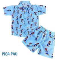 Conjunto Menino Mauricinho Temático Pica Pau