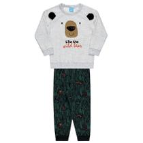 Conjunto Menino Moletom Urso Orelinhas