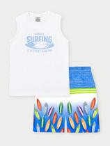 Conjunto Menino Paradise Surfing Branco Abrange Conjunto Menino Paradise Surfing Branco Abrange