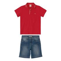 Conjunto Menino Polo Algodão Botonê E Jeans Carinhoso - MALWEE