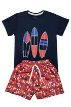 Conjunto Menino Pranchas Marinho Ser Menor