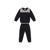 Conjunto Menino Recorte Peitoral Em Moletom Flanelado Carinhoso