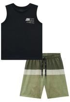 Conjunto Menino Regata Bermuda Estampada Johnny Fox