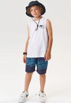 Conjunto Menino Regata Bermuda Estampada Johnny Fox