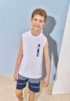 Conjunto Menino Regata Estampado Divertto Conjunto Menino Regata Estampado Divertto